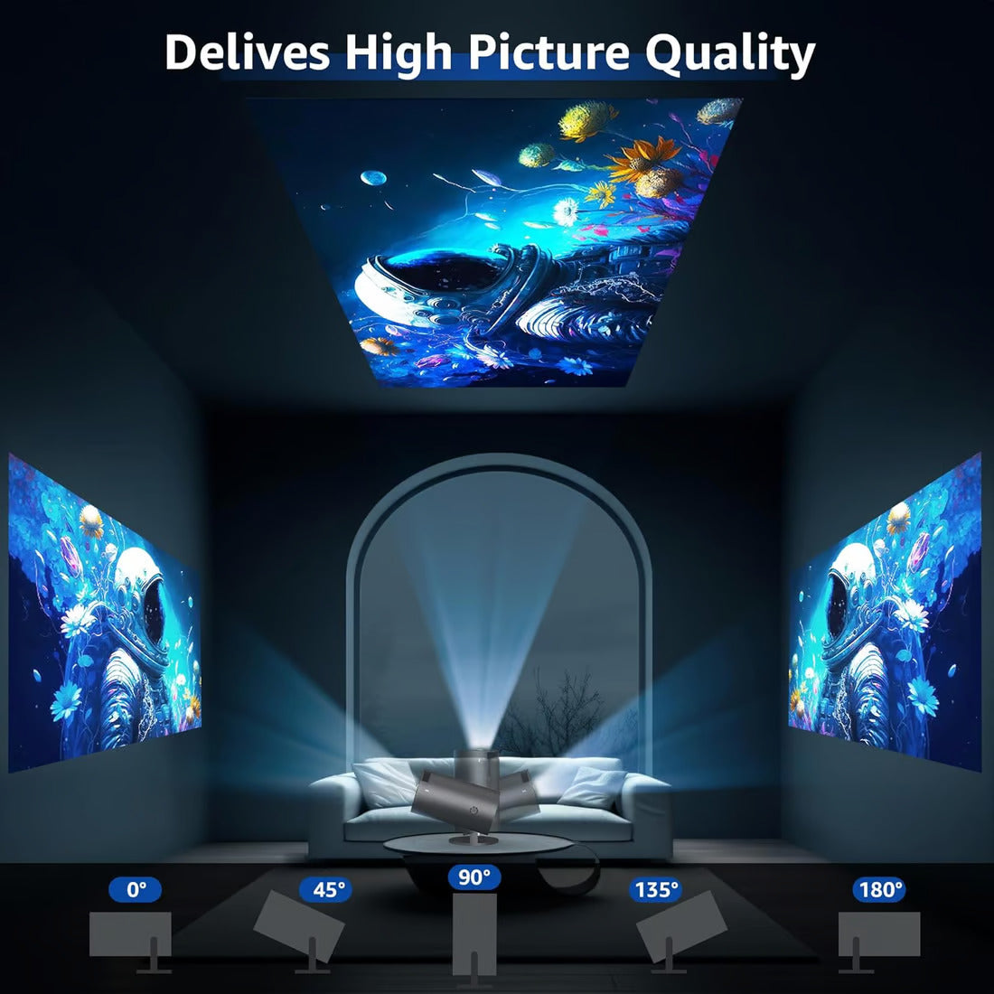 🎁🎉Mini Projector - 4K FHD 1080P Supported 🎥