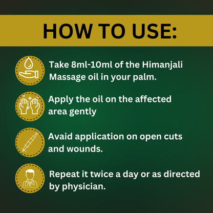 🌿 Himanjali Massage Oil – 100% Ayurvedic Pain Relief Oil