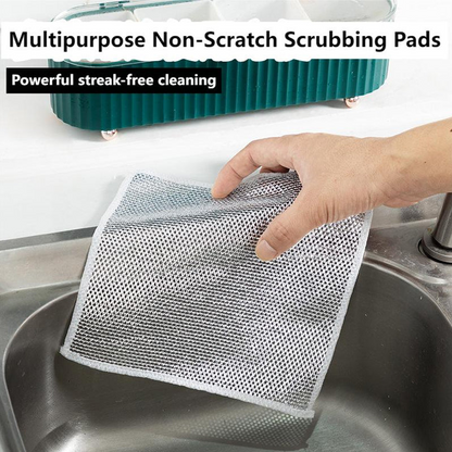 Non-Scratch Steel Wire Dish Wash Cloth | 10 Pcs Pack | Free Delivery