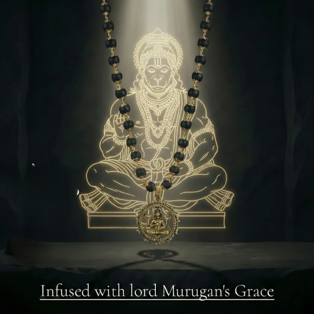 Hanumanji Pendent Karungali Mala