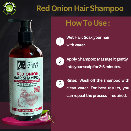 #1 Red Onion Hair Shampoo - अब त 100% कपाल झर्न रोक्छ