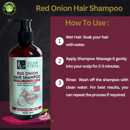 #1 Red Onion Hair Shampoo - अब त 100% कपाल झर्न रोक्छ