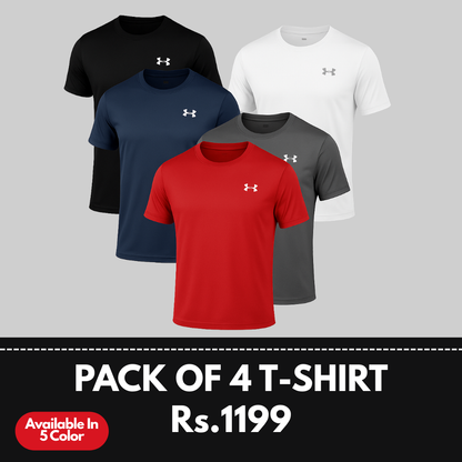 Pack of 4 Premium T-Shirts – Only Rs.1199/-