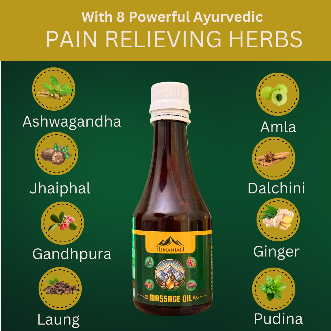 🌿 Himanjali Massage Oil – 100% Ayurvedic Pain Relief Oil