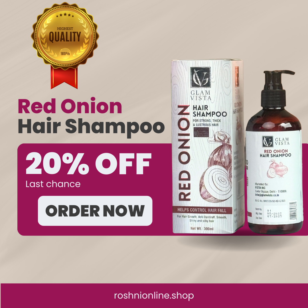 #1 Red Onion Hair Shampoo - अब त 100% कपाल झर्न रोक्छ