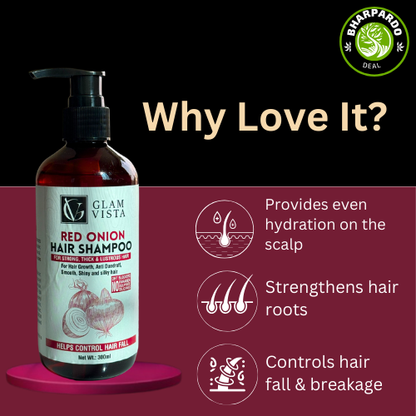 #1 Red Onion Hair Shampoo - अब त 100% कपाल झर्न रोक्छ