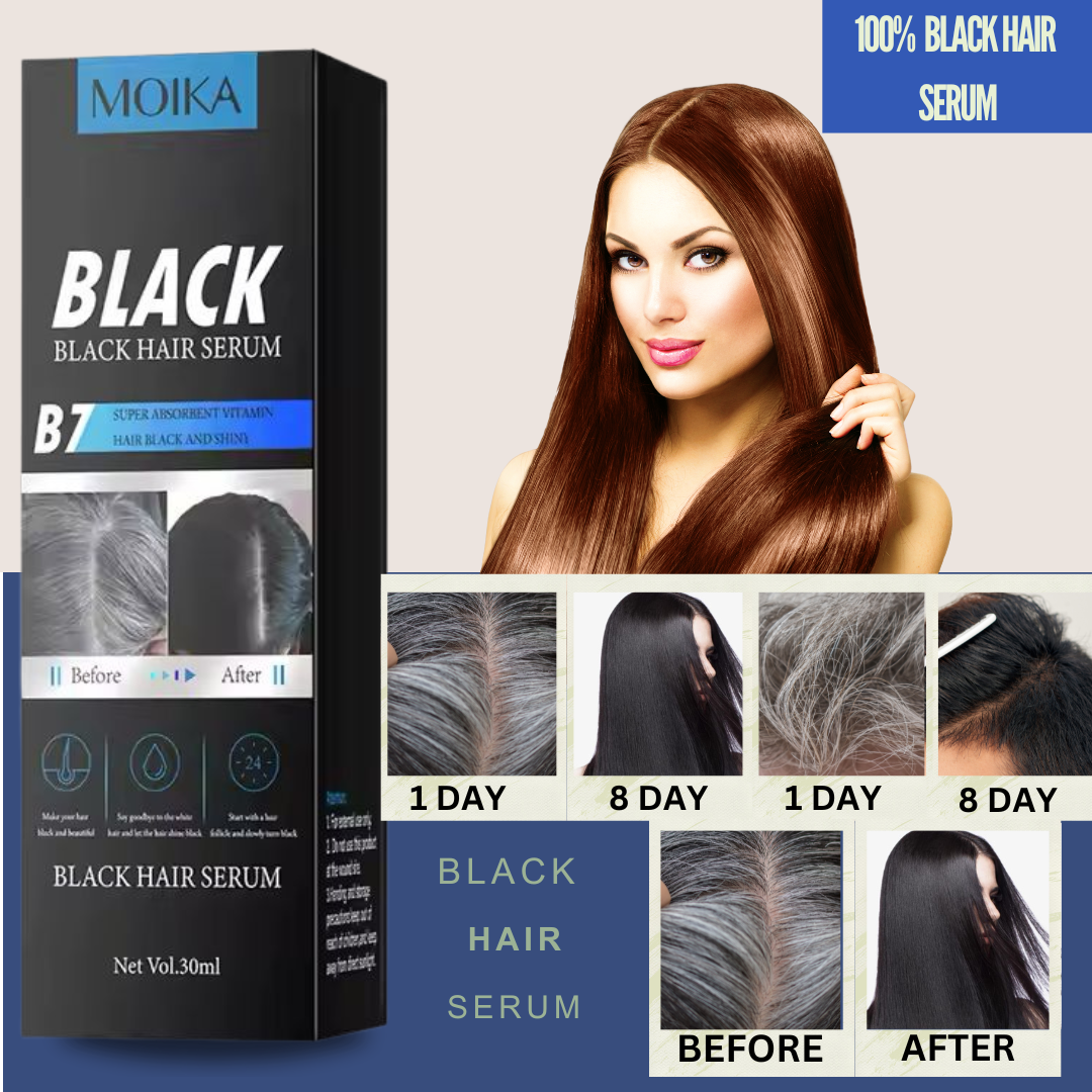 "MOIKA Black Hair Serum | Vegan & Chemical-Free"