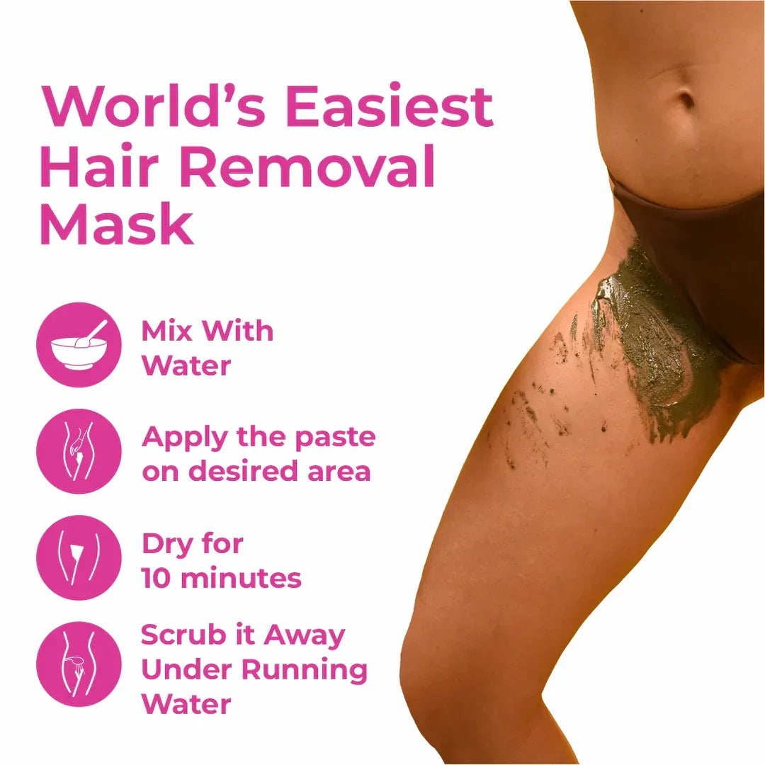 4-in-1 Bikini Hair Removal Wax Powder Mask - Two Different Flavors Available - Rs.1199