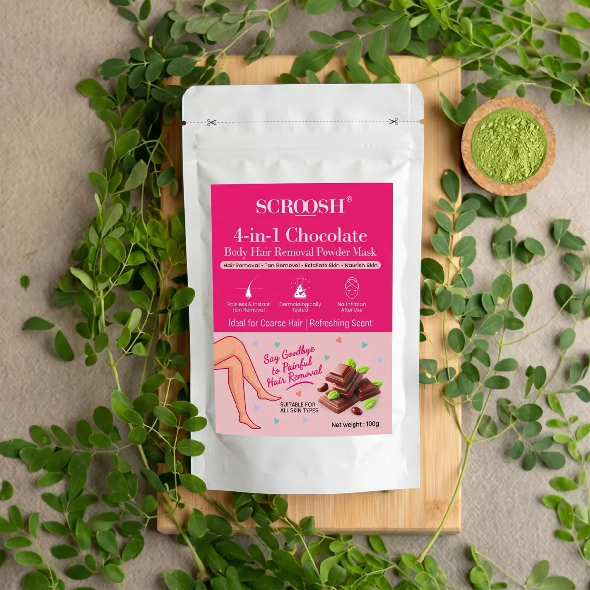 4-in-1 Bikini Hair Removal Wax Powder Mask - Two Different Flavors Available - Rs.1199