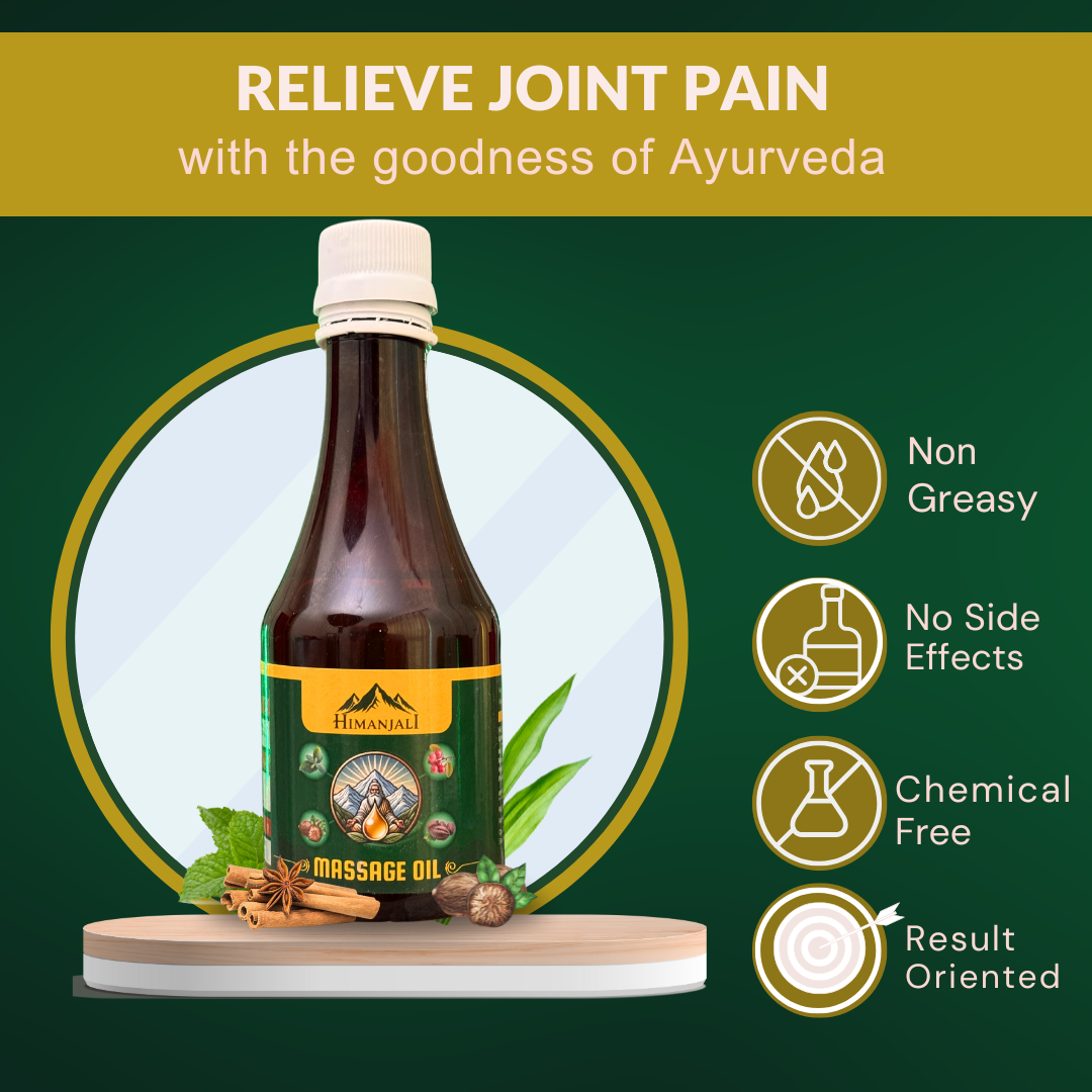 🌿 Himanjali Massage Oil – 100% Ayurvedic Pain Relief Oil