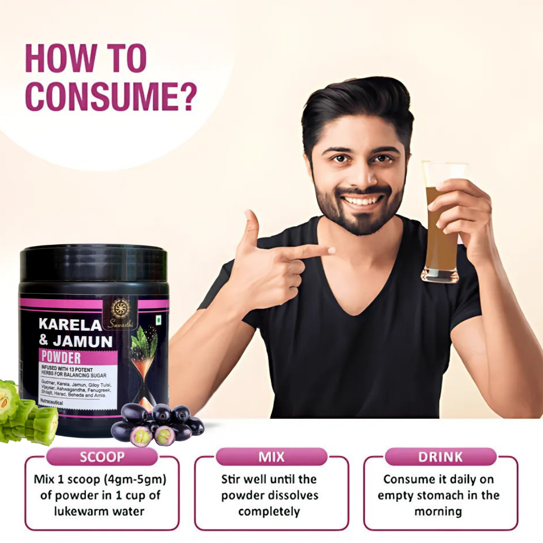 Karela Jamun Powder | Manage Blood Sugar Naturally |