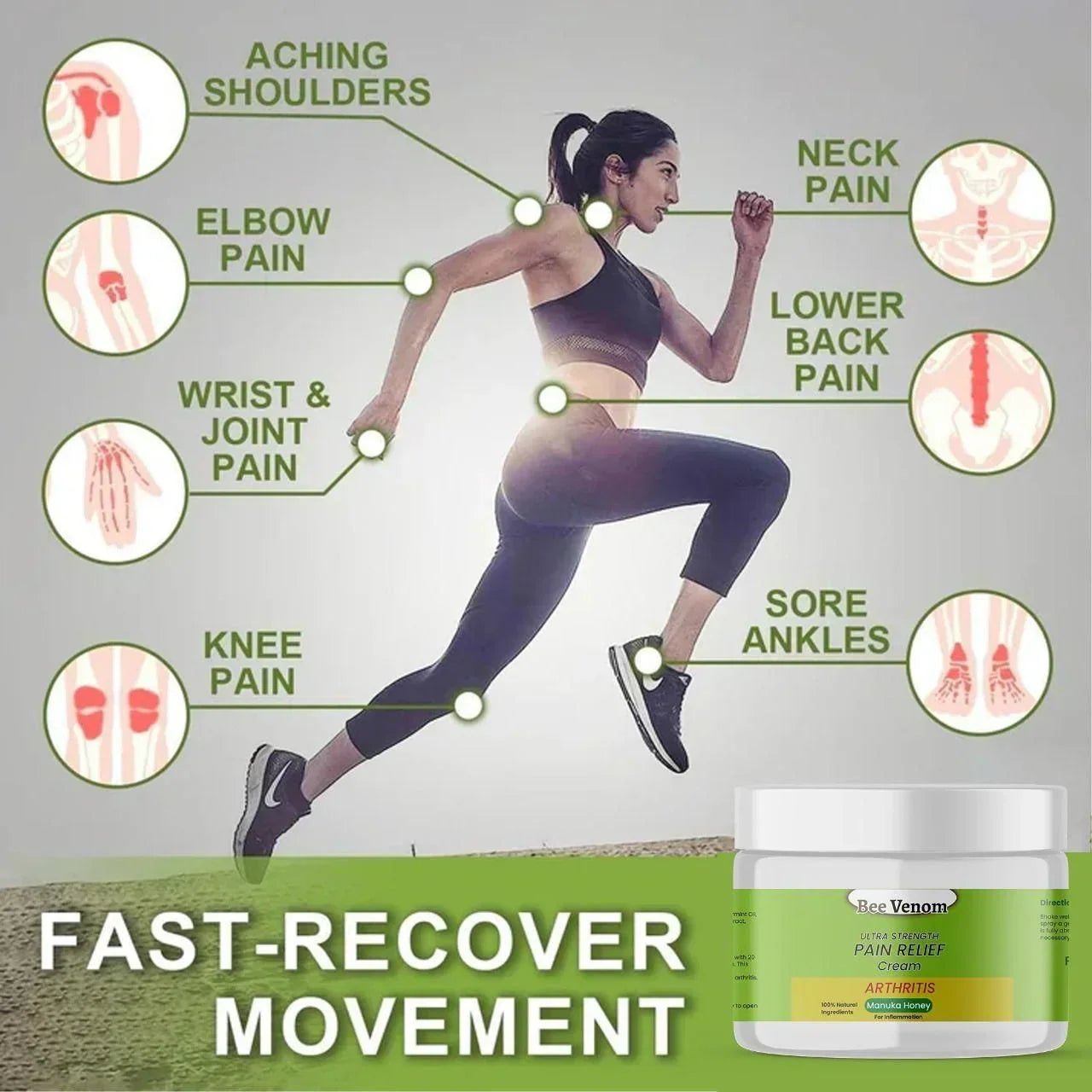 Bee Venom Ultra Strength Pain Relief Cream | Free Delivery - Rs.999