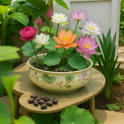 Bonsai Japanese Lotus Seeds - Buy 1 Get 1 Free - 9764602257