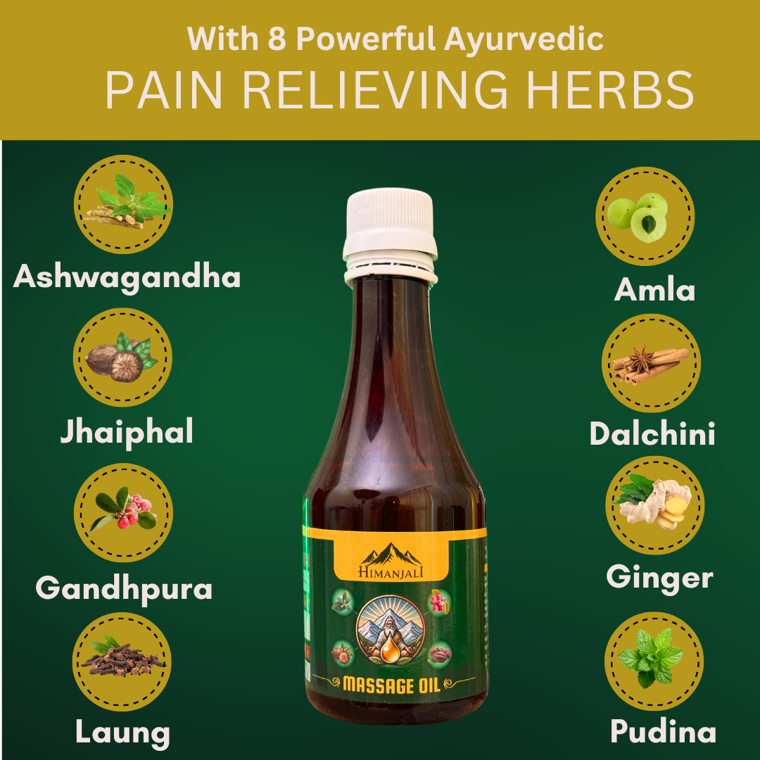 🌿 Himanjali Massage Oil – 100% Ayurvedic Pain Relief Oil