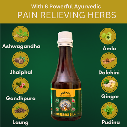 🌿 Himanjali Massage Oil – 100% Ayurvedic Pain Relief Oil