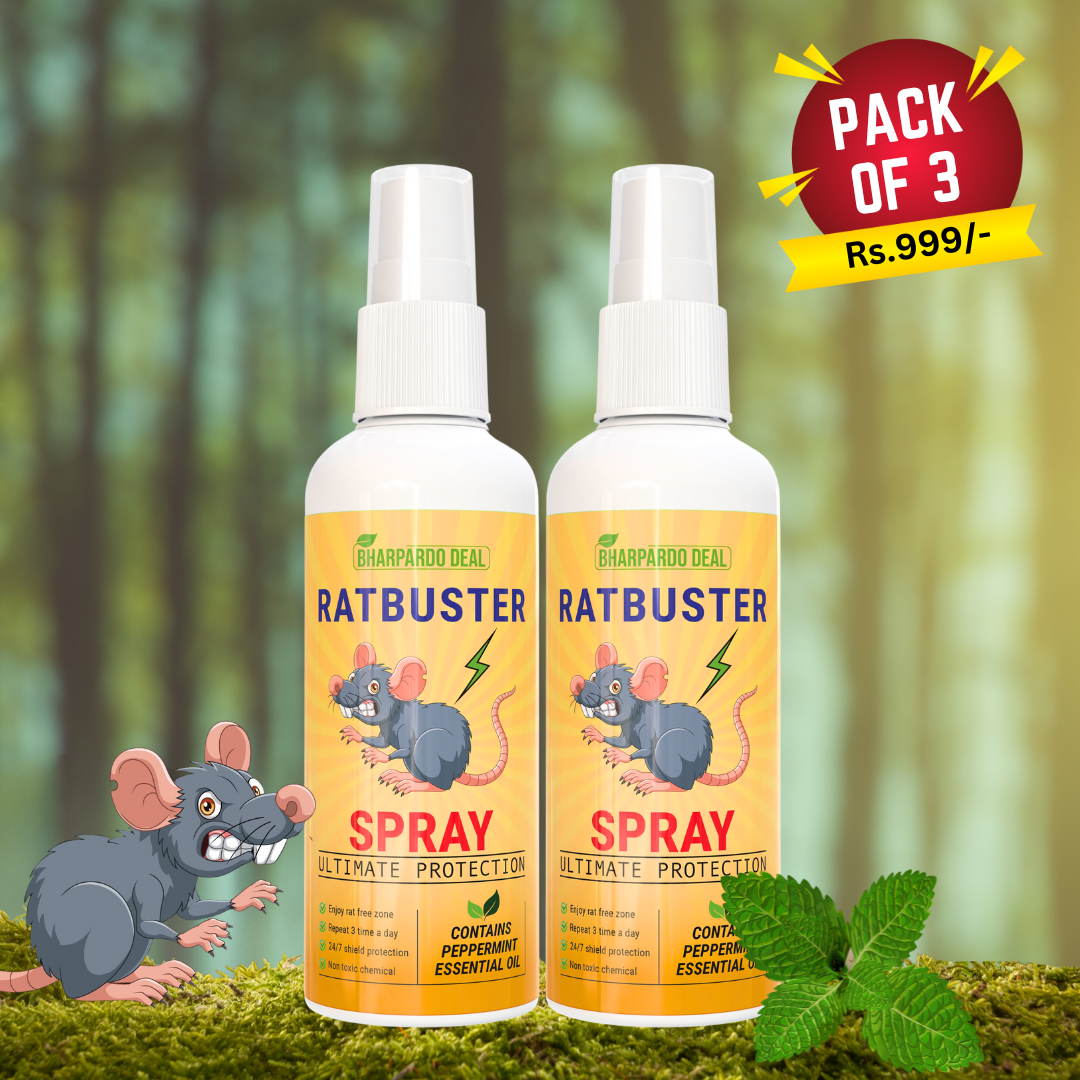 Ratbuster Spray - Your Defense Against Rat Infestations - Pack Of 3