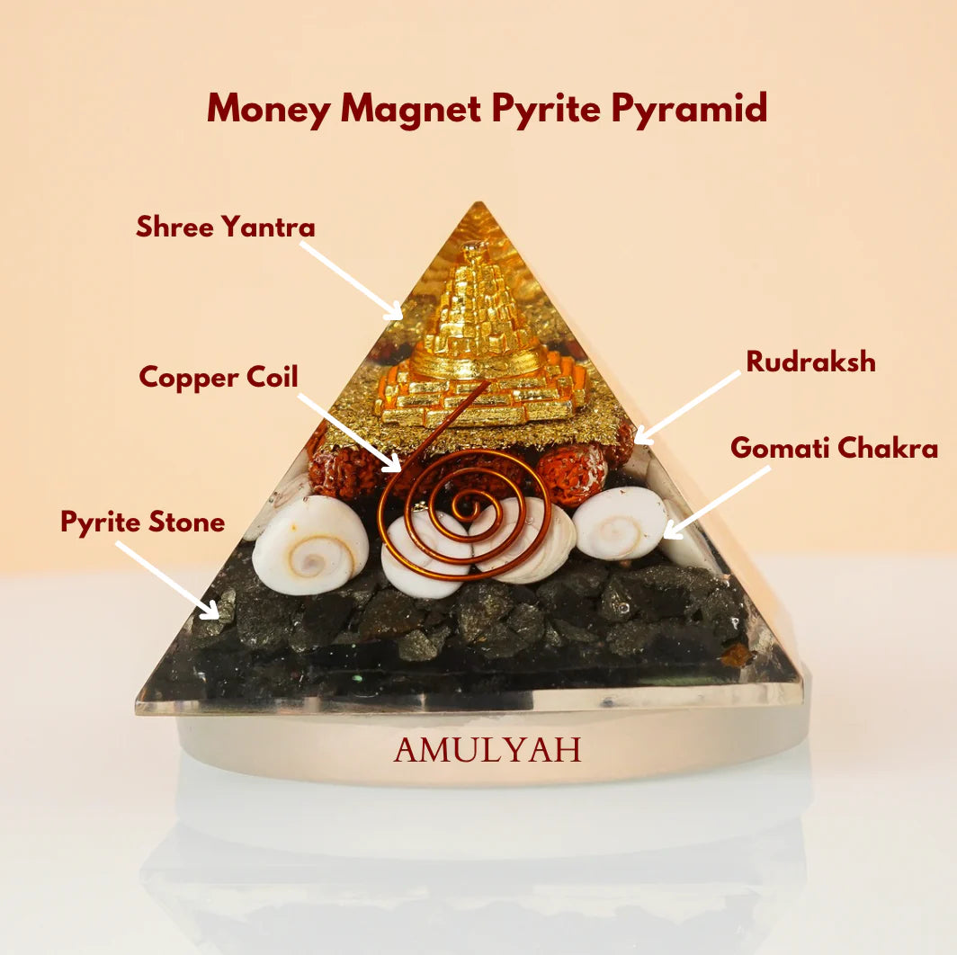 Money Magnet Pyrite Pyramid (50% OFF)