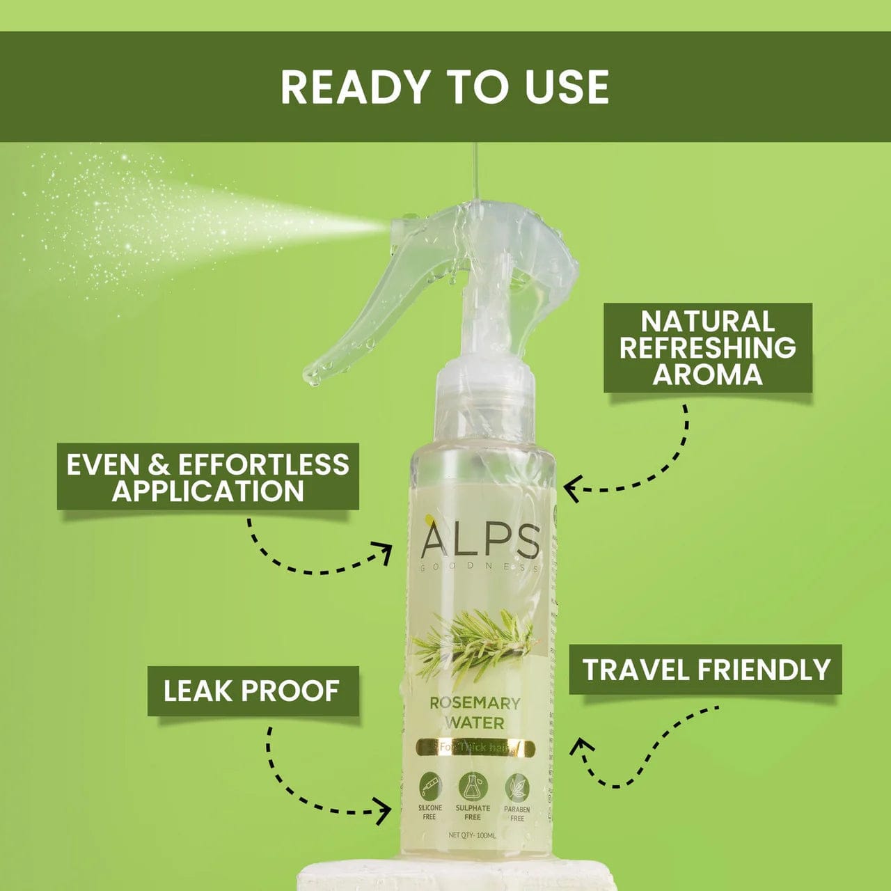 ZEYA Rosemary Water Spray | For Hair Regrowth (Buy 1 Get 1 Free 😍)