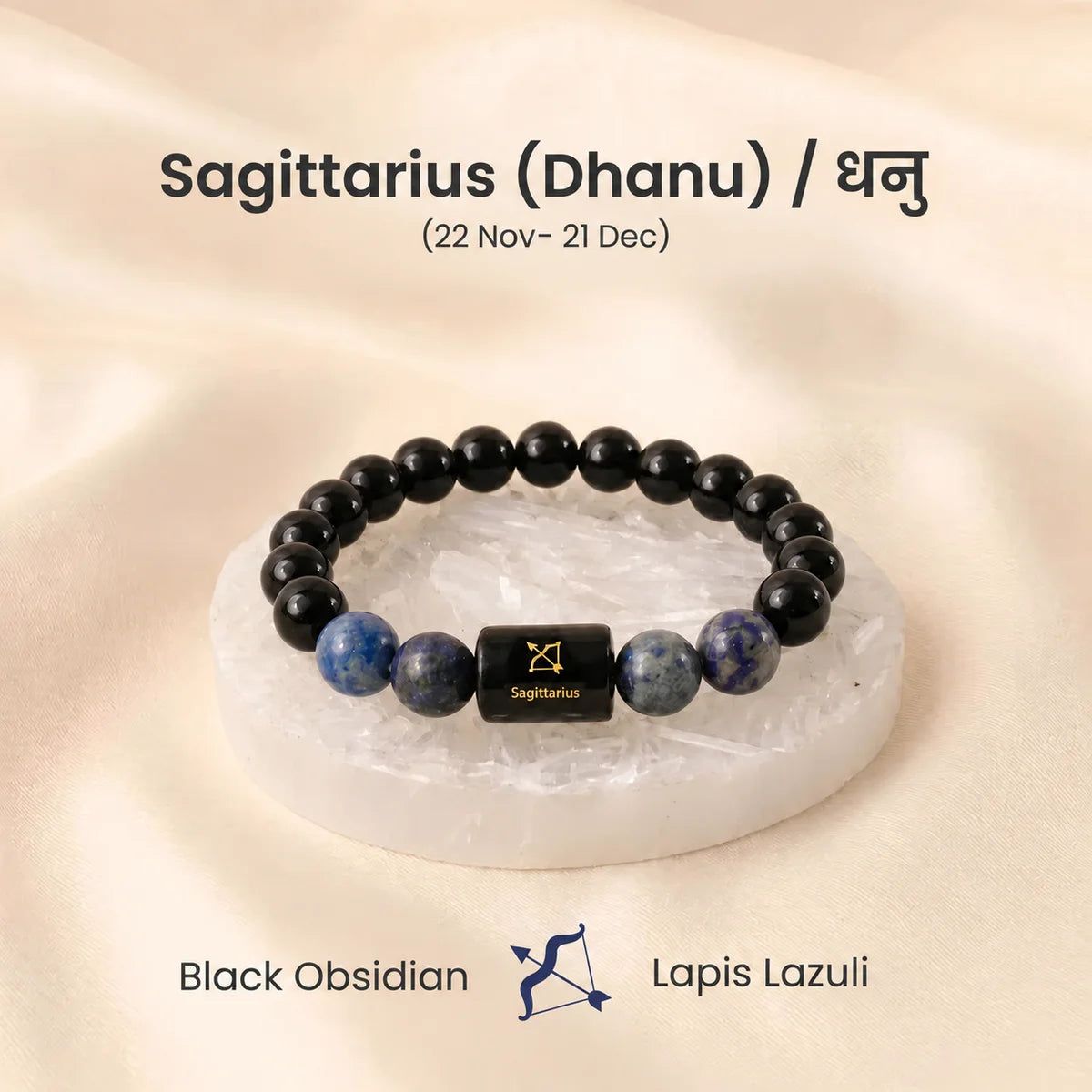 Zodiac Rashi Crystal Bracelet
