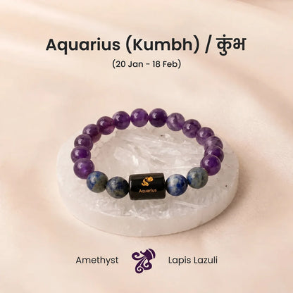 Zodiac Rashi Crystal Bracelet