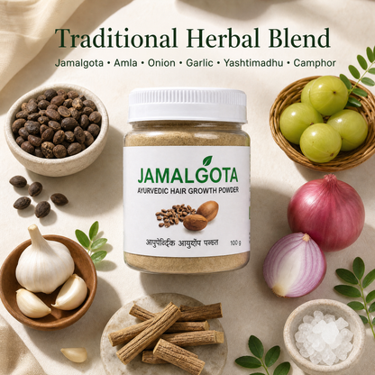 Jamalgota Ayurvedic Hair Growth Powder – 100g