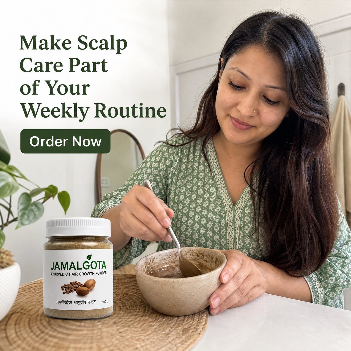 Jamalgota Ayurvedic Hair Growth Powder – 100g