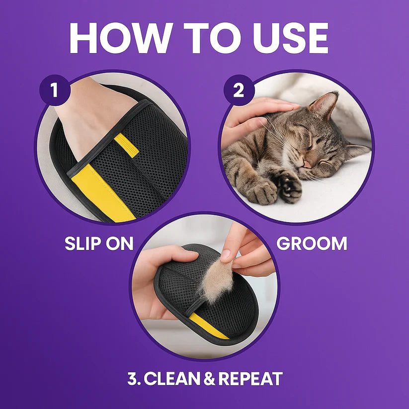 FurSweep™ Hair Removal Glove for Pets, Clothes & Furniture